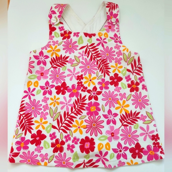 Gymboree Tropical Floral Jumper & Pure White Camisole Top for Little Girl 2/$18 - Picture 2 of 13